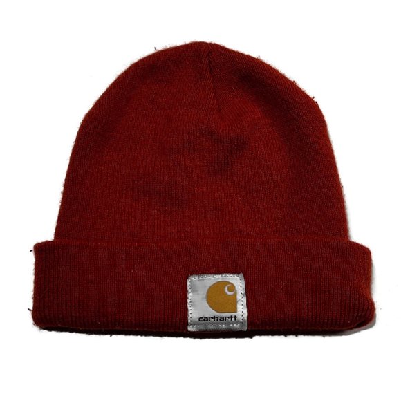 Carhartt Knit Cuffed Beanie Hat Orange A18 Watch Classic One Size - Picture 1 of 2